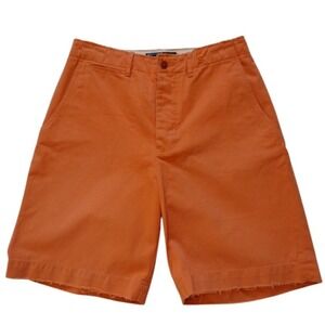 VTG Polo by Ralph Lauren Chino Shorts Man 30  Distressed Flat Front Bermuda